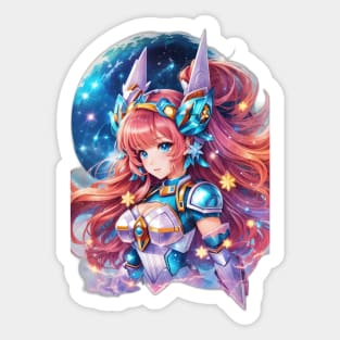 The Hunter's Oath: Inspiring AI Anime Character Art in Orion Sticker